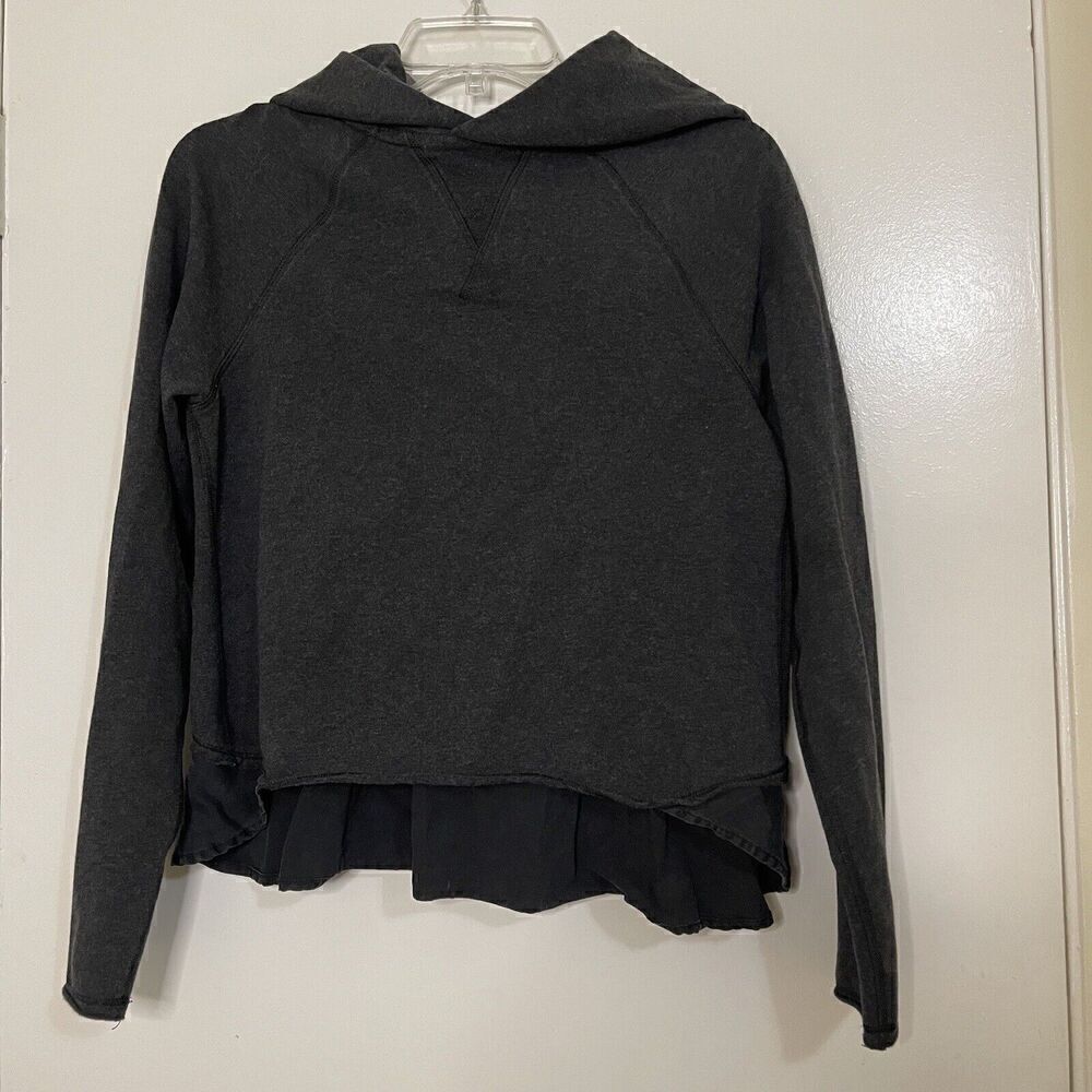 Lululemon gray full pullover knit hoodie sweater size US 4